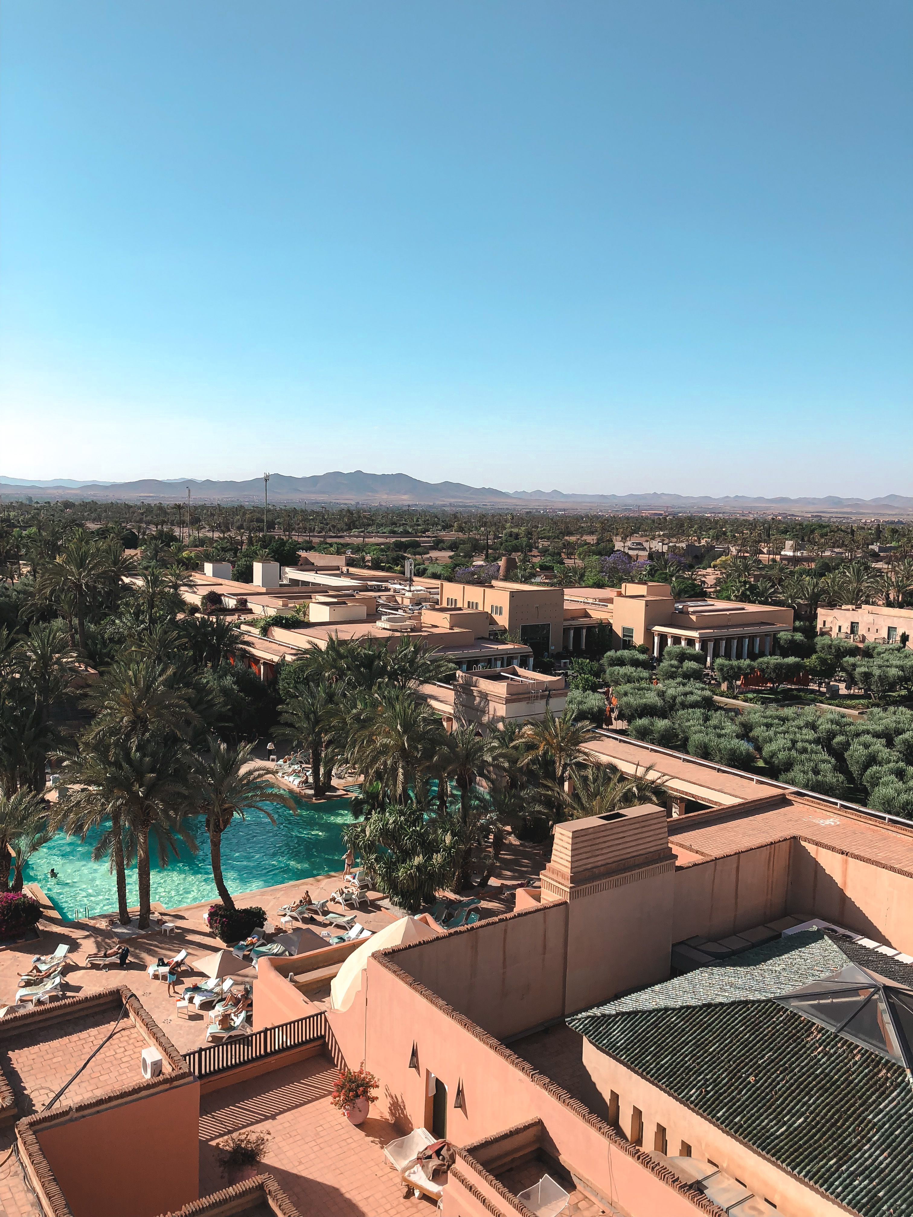 Ambiance d'un grand domaine &mdash; paysage de la r&eacute;gion de Marrakech